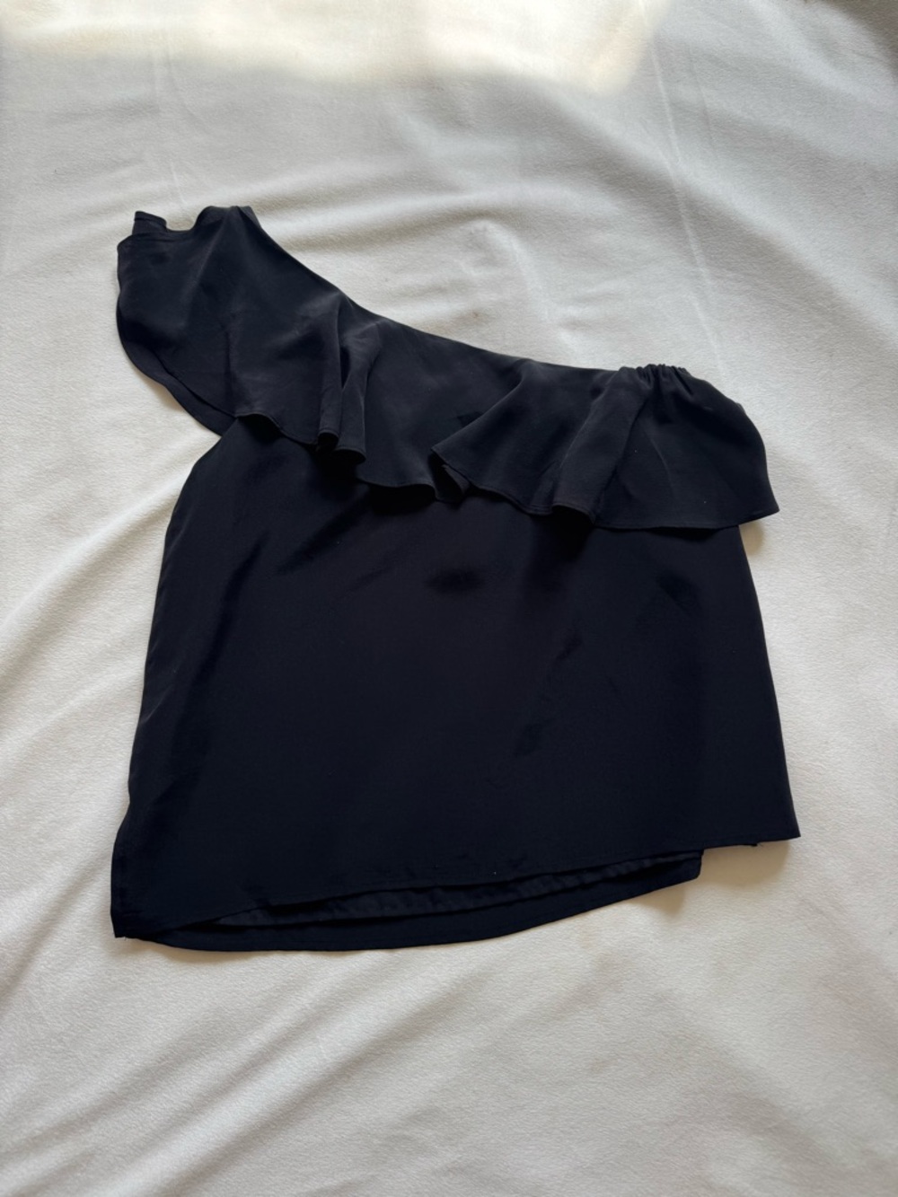 Maeve Anthropologie one shoulder ruffle top